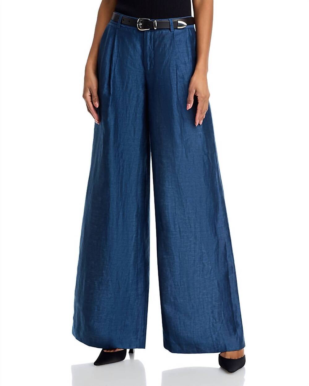 NEW L'AGENCE allanah mid rise trouser in deep sea